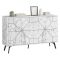 Credenza bianca marmo 123x35x62h cm 4 ante - Brunale