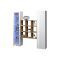 Credenza Bianco 14 Ripiani 19 Vani 40x30x180h cm, 2 Ante - Colonno