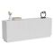 Credenza Bianco 4 Ripiani 4 Ante 200x40x78h cm, 8 Vani - Masainas