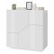 Credenza bianco lucida 100x43x106h cm 2 ante - Arbal
