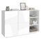 Credenza bianco lucida 121x38x86h cm 2 ante - Acab