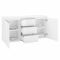 Credenza bianco lucida 150x40x81h cm 2 ante e 3 cassetti - Amoco