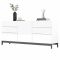 Credenza bianco lucida 170x40x73h cm 1 anta e 6 cassetti - Pirite