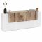Credenza bianco lucida e acero 200x45x86h cm 7 ante - Astice