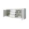 Credenza Bianco Lucido 2 Ripiani 3 Cassetti 210x42x85.8h cm, 4 Vani - Pasubio