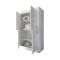 Credenza Bianco Lucido 3 Ripiani 4 Vani 101.4x42x161.2h cm, 4 Ante - Sampeyre