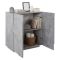 Credenza cemento 81x44x86h cm 2 ante - Arli