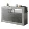 Credenza cemento e ardesia 138x42x86h cm 3 ante - Dolphin