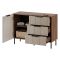 Credenza Grado, 104x42 h75 cm, Noce e Beige