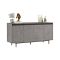 Credenza grigia e nera 160x44x75h cm 4 ante - Kay