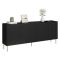 Credenza Londa, 200x42 h82 cm, Nero
