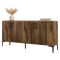 Credenza Marrone Noce 2 Ripiani 4 Ante 180x35x78h cm, 4 Vani - Pollein