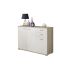 Credenza Marrone Olmo Bianco 2 Cassetti un Ripiano 103x34x74h cm, Apertura Battente - Meldola