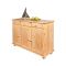Credenza Marrone Quercia 3 Cassetti un Ripiano 130x43x87h cm, 6 Vani - Gragnano