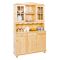 Credenza Marrone Rovere 3 Cassetti 6 Ripiani 130x32x198h cm, 12 Vani - Presezzo