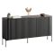 Credenza nera 150x39x80h cm 3 ante - Susegana