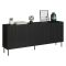 Credenza nera 200x42x82h cm 4 ante - Corana