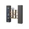 Credenza Nero Antracite 14 Ripiani 2 Ante 40x30x180h cm, 19 Vani - Colonno