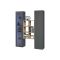Credenza Nero Antracite 8 Ripiani 2 Ante 40x30x180h cm, 16 Vani - Rimella