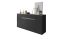Credenza Nero Antracite Grigio un Cassetto 3 Ripiani 170x40x85h cm, Apertura Battente - Cirimido