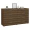 Credenza noce 140x40x81h cm 8 cassetti - Urduja