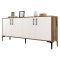 Credenza noce e bianca 180x35x78h cm 4 ante - Agape