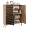 Credenza quercia 95x36x111h cm 4 ante - Agyemang