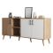 Credenza quercia e bianca 180x45x80h cm 3 ante - Vardah