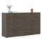 Credenza rovere 140x40x81h cm 8 cassetti - Acetosella