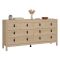 Credenza rovere 159x38x79h cm 8 cassetti - Kovsova