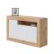 Credenza rovere nodi e bianca 144x42x87h cm 3 ante - Ilizia