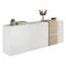 Credenza rovere nodi e bianco lucida 181x44x86h cm 3 ante - Jerry