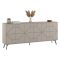 Credenza tortora 184x35x77h cm 6 ante - Africo