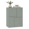 Credenza Verde un Ripiano 4 Ante 60x42x84h cm, 2 Vani - Lerinito