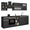 Cucina Grigio Ardesia Grigio Ardesia Con cassetti, Elettrodomestici non inclusi, Modulabile Made in Italy - Fonti