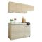 Cucina Marrone Rovere Modulabile Con cassetto, Elettrodomestici non inclusi - Sora
