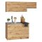 Cucina Marrone Rovere Nodi Modulabile Con cassetto, Elettrodomestici non inclusi - Sora