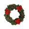 Decorazione da Natale Verde Rosso Colore Struttura Rosso, Made in Italy - Cornello