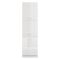 Dispensa da Cucina Bianco Lucido Bianco Opaco 6 Ripiani Apertura Battente 60x58x214h cm, 2 Ante - Cochem