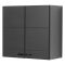 Dispensa da Cucina Nero Antracite un Ripiano 2 Ante 60x30x57h cm, 2 Vani - Palmiano