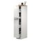 Dispensa multiuso 2 ante 30x165h cm bianco lucido e rovere - Atrax