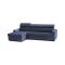 Divano ad angolo blu 260x95x85h cm - Aryaly