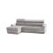 Divano ad angolo grigio 280x95x85h cm - Akela