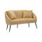 Divano classico marrone e nero 137x69x79h cm - Pittari