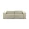 Divano con braccioli beige 220x95x70h cm - Lepidolite