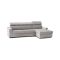Divano con braccioli grigio 260x95x85h cm - Angera