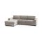 Divano con braccioli tortora 280x95x90h cm - Anila