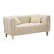 Divano design crema e oro 81x155x71h cm - Gandolfo