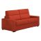 Divano Fisso 2 Posti Arancione Sfoderabile Idrorepellente 180x95x100h cm, Lavabile Made in Italy - Vialfre