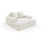 Divano Fisso 2 Posti Bianco Crema Cuscini Sfoderabili Braccioli 162x167x86h cm, Posti a Sedere 2 - Comazzo